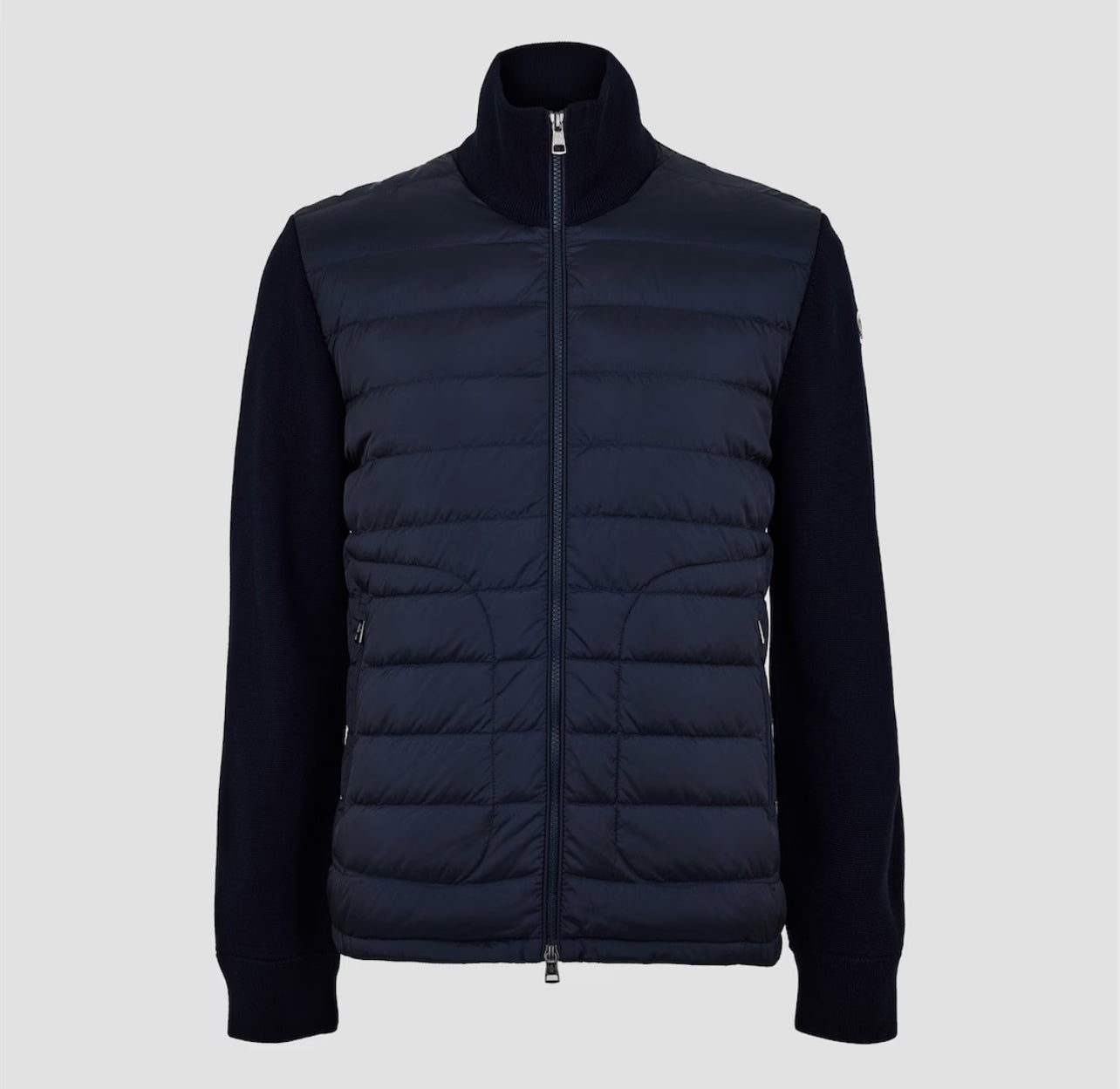 MONCLER Padded zip up cardigan navy
