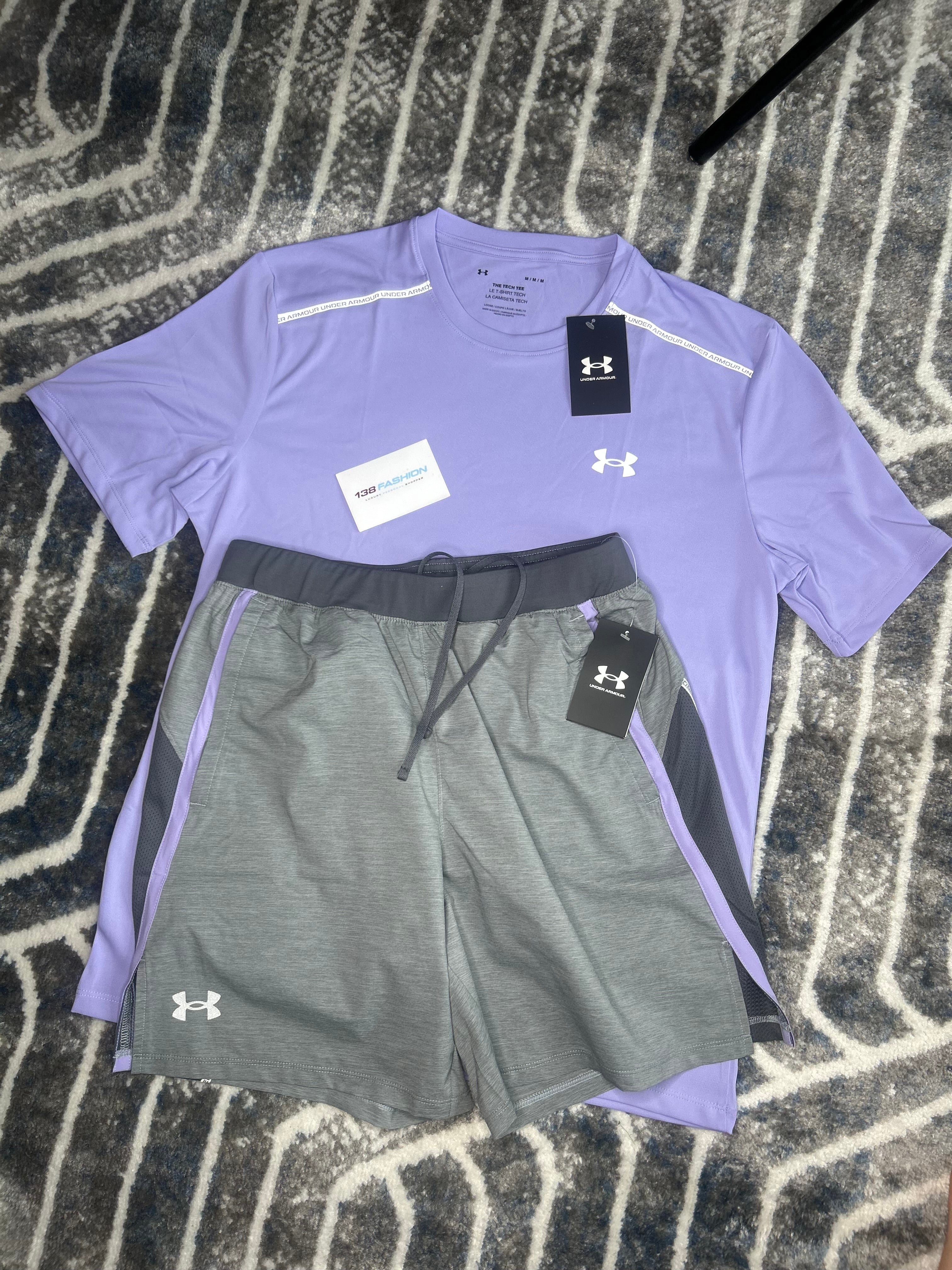 Under Armour tech reflective Tshirt and shorts set