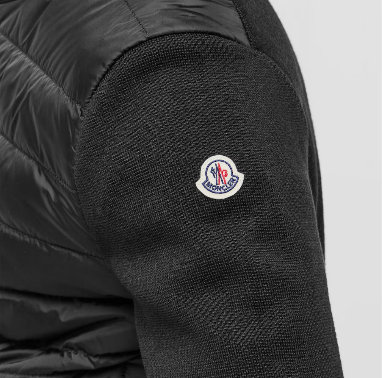 MONCLER Padded zip up cardigan Black