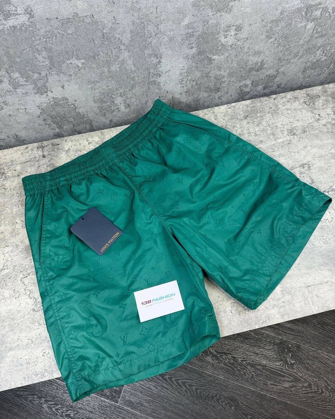 Louis Vuitton Green Monogram Swim Shorts