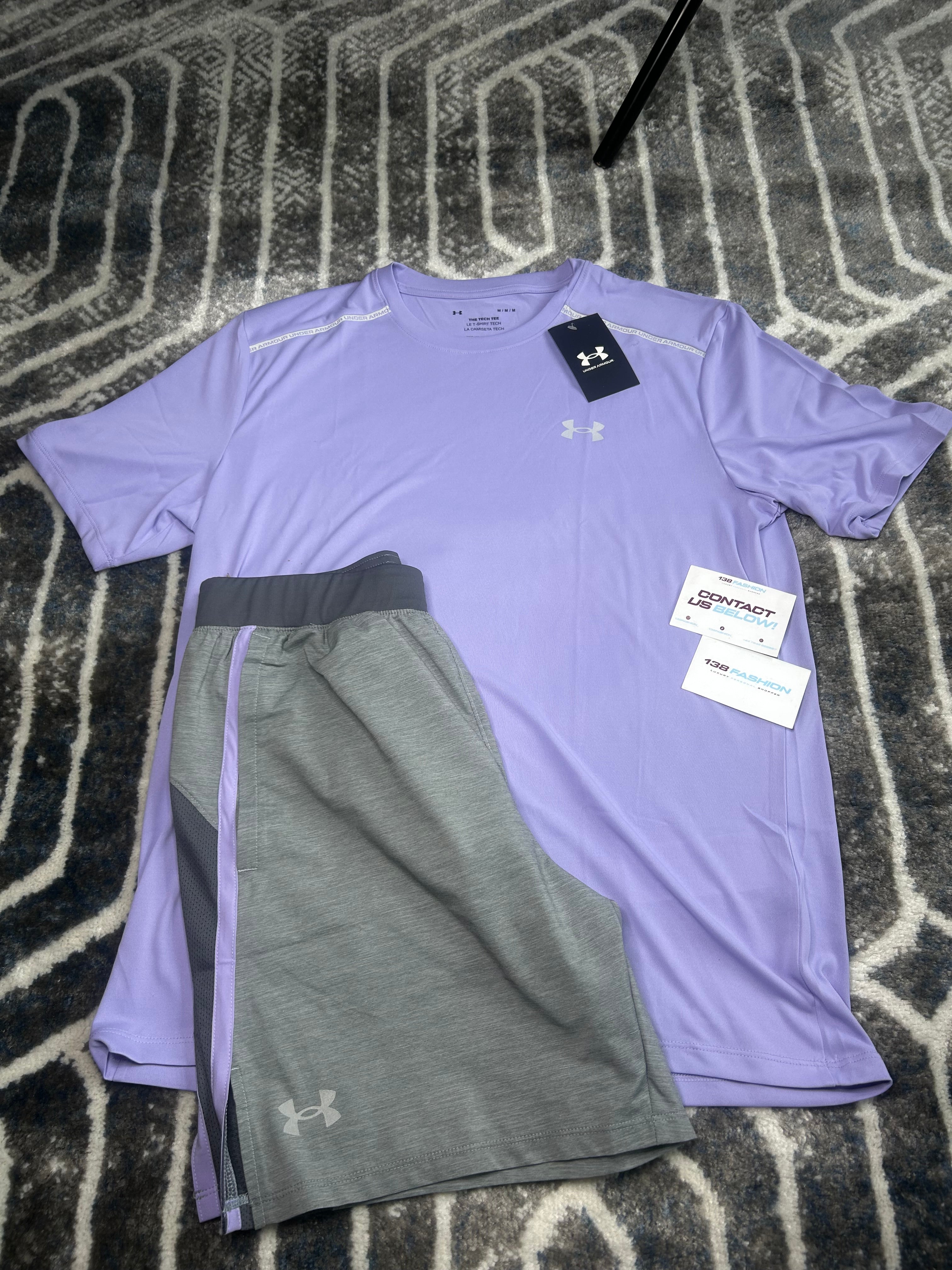 Under Armour tech reflective Tshirt and shorts set